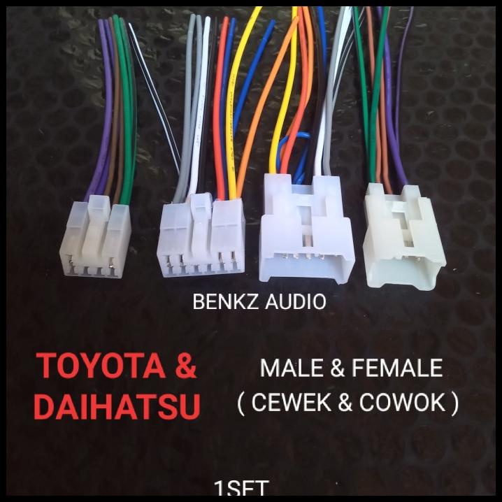 Soket Head Unit Toyota Daihatsu Male Dan Female