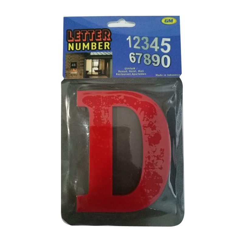 

GM label acrylic huruf tempel 10cm