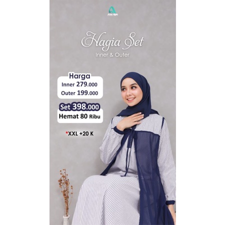 Hagia set by afas hijab open po