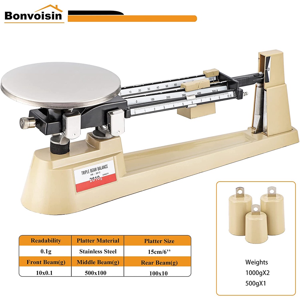 Neraca / Timbangan MB2610 3 Tiga Lengan MB 2610 Triple Beam Balance