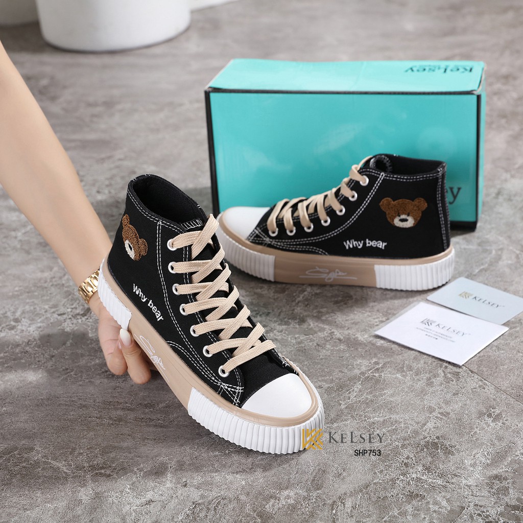 Kelsey Sepatu Sneakers Kanvas Wanita / Sepatu Anak Kerja Wanita SHP753