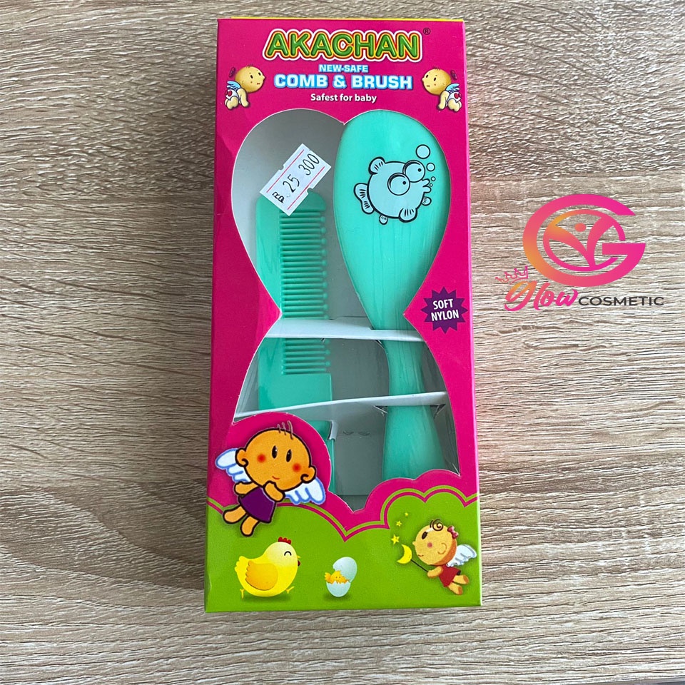 AKACHAN NEW-SAFE COMB &amp; BRUSH SOFT NYLON / SISIR BAYI