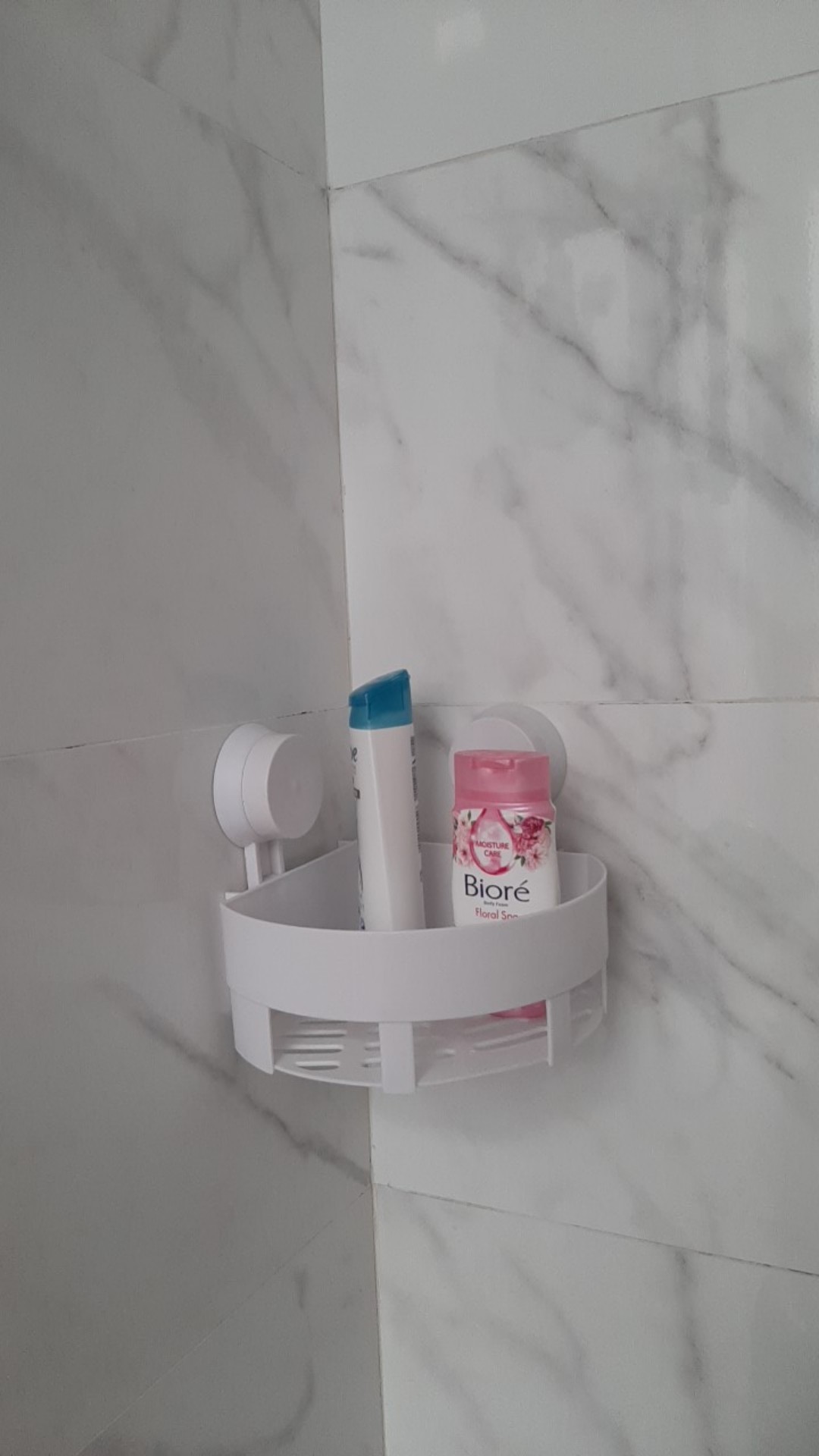 Kasimurah K090 Rak Gantung Sudut Dinding Tempel Dapur Toilet Tempat Sabun Organizer Serbaguna Murah