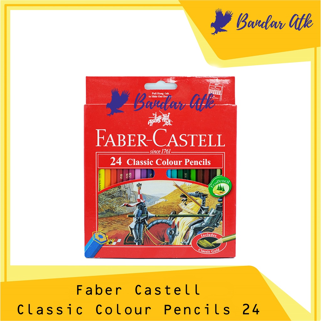 

Faber Castell Classic Colour Pencils Pensil Warna 24 warna [1 SET]