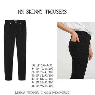 SIZE KECIL LP 65CM CELANA  24 HM SKINNY TROUSERS PANTS 