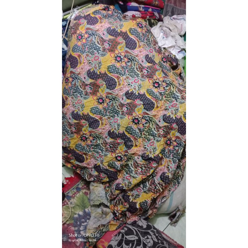 katun rayon motif batik kiloan