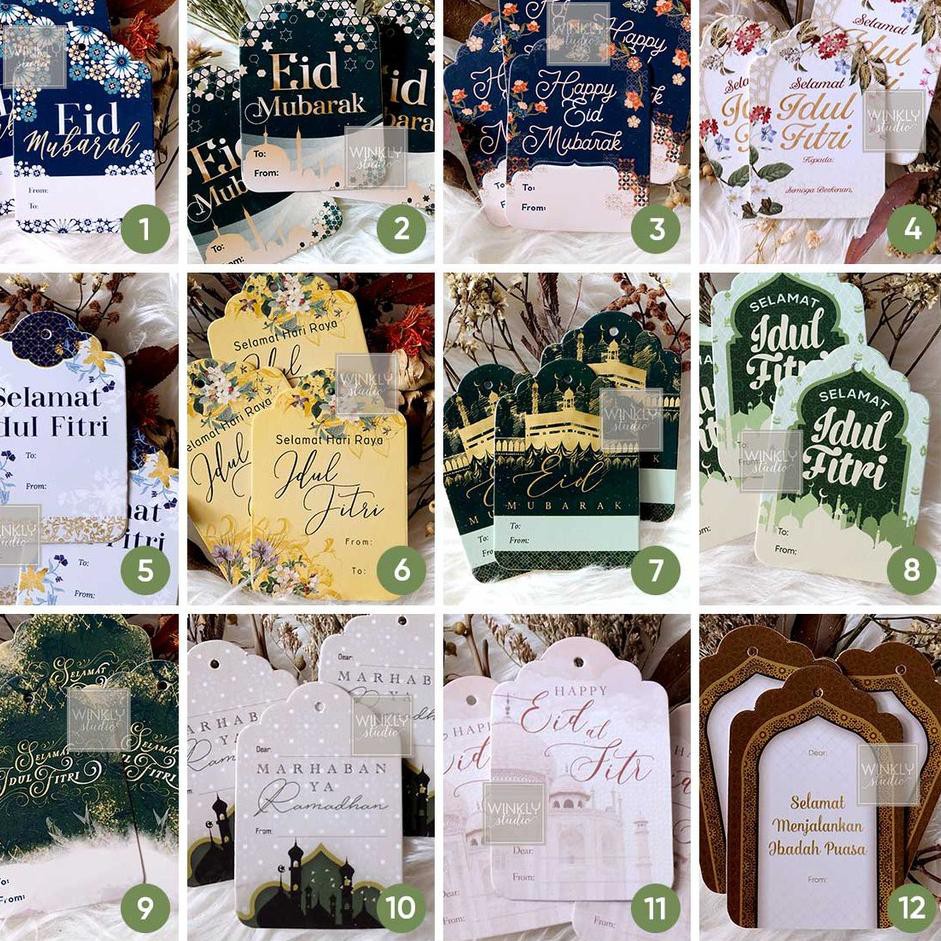 

Ready Stok 25pcs Hang Tag Lebaran / Hangtag Idul Fitri / Kartu Ucapan Mini Hari Raya grosir