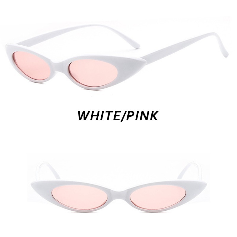 （YUZHU）COD Bayar Di Tempat Kacamata Hitam Wanita dan Pria Retro Cat Eye Small Sunglasses Women/Men Eyeglasses