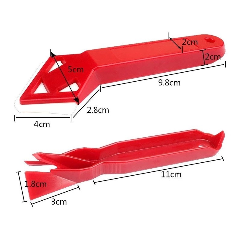 2 Pcs/Set Scraper Surface Glue Residual Shovel/ Glass Plastic Spatula / Mini Tile Cleaner Tools/ Floor Tile Surface Cracks Cleaner Utility