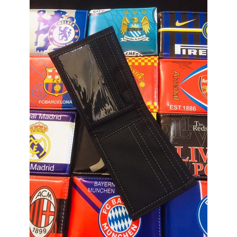 [AHLMN] Dompet bola, tim kesayangan di sakumu. bahan kulit PU model lipat dua #dompet #dompetanak