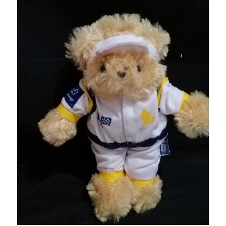 Boneka Teddy Bear 25cm kostum Formula 1 SingaporeGp Preloved / Second Singapore -0455-0