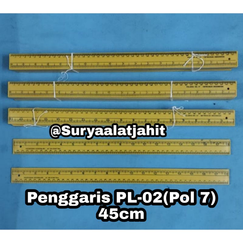 Penggaris Pola lurus PL-02 (Pol 07) 45cm =rp.7.000/1pcs