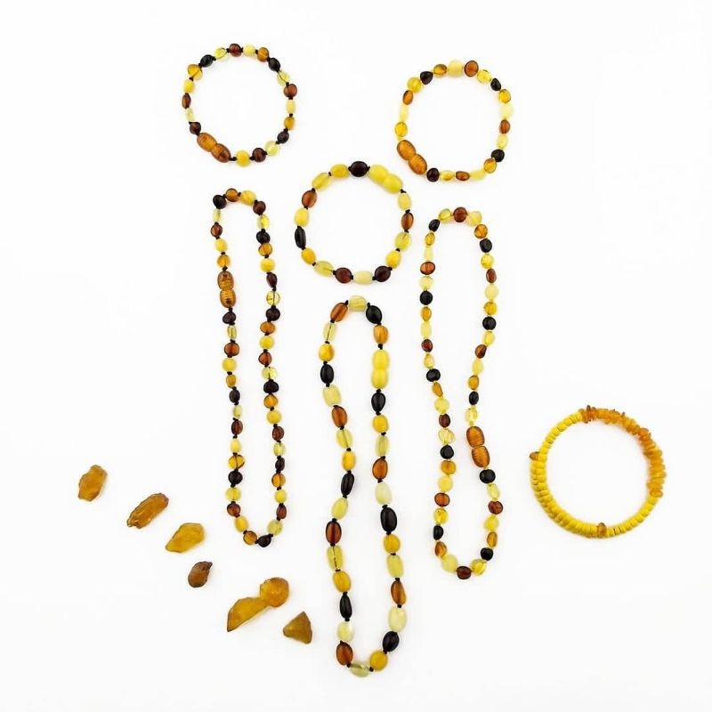 Amber Buddy - [Special edition] Kalung dan Gelang amber tumbuh gigi bayi, balita, anak