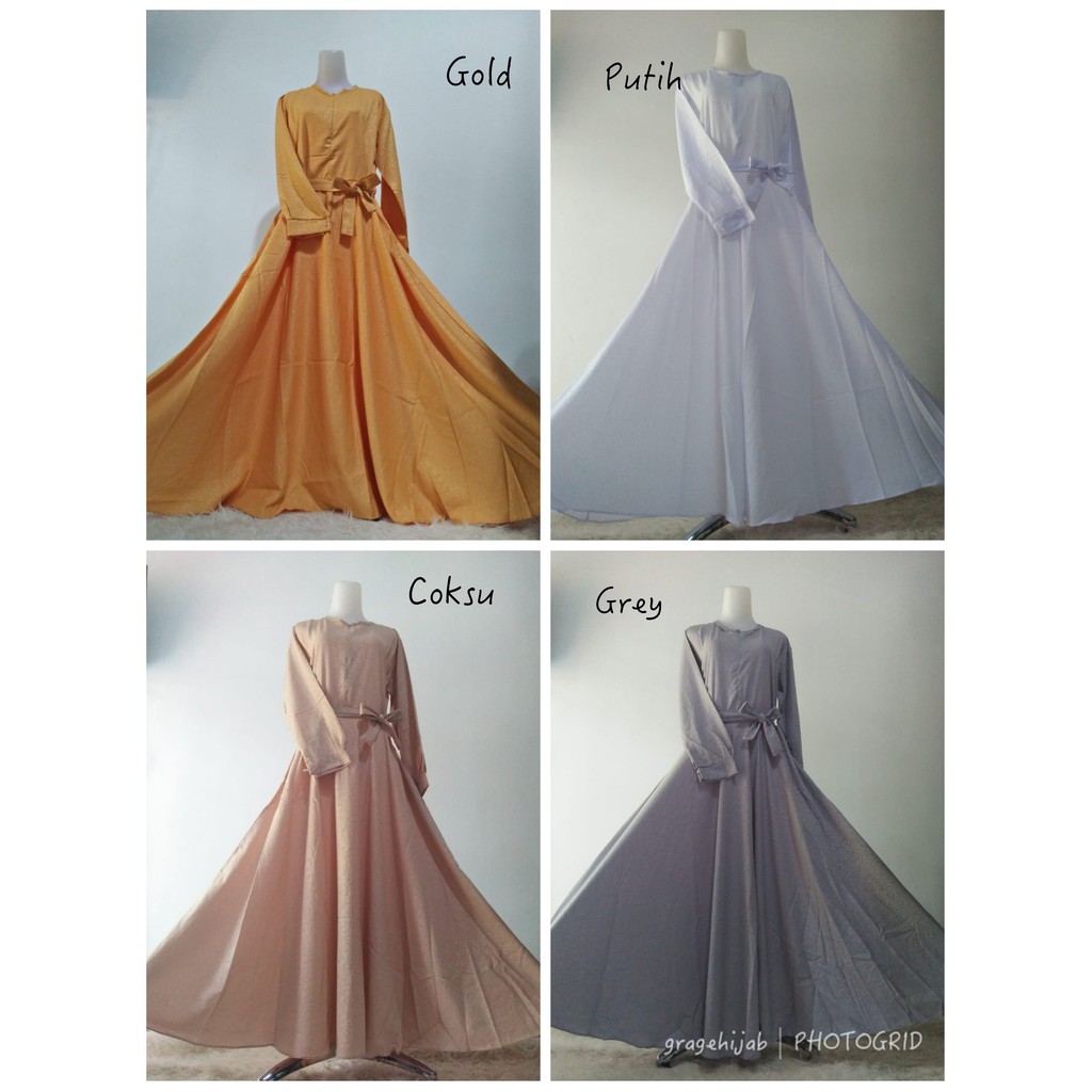 Gamis JUMBO xxl baloteli embos dress syari busana muslim baju muslimah katun jepang burkat wolfis