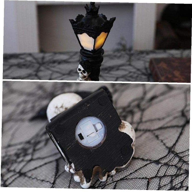 Lampu Jalan LED Bentuk Tengkorak Raven Untuk Dekorasi Halloween