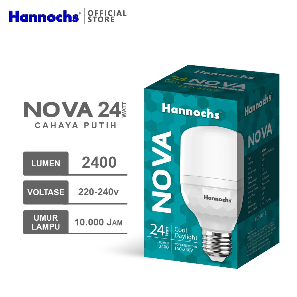 Hannochs Lampu LED Nova 24 Watt Cahaya Putih | Shopee Indonesia