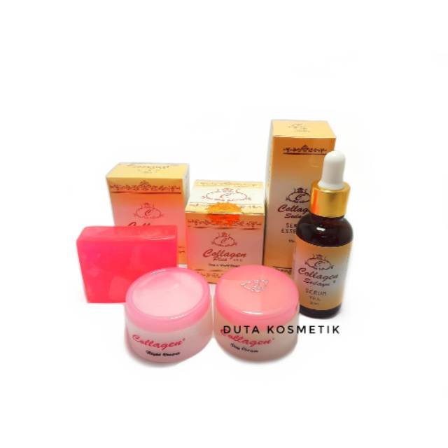 PAKET COLLAGEN PLUS VIT E 4in1-( cream, sabun, serum )