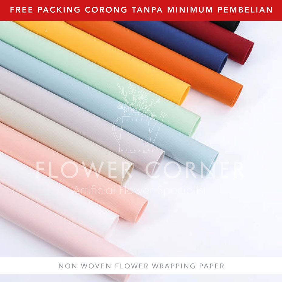 

5 LEMBAR Non Woven Flower Wrapping Paper Kertas Kraft Buket Bunga (FW004)