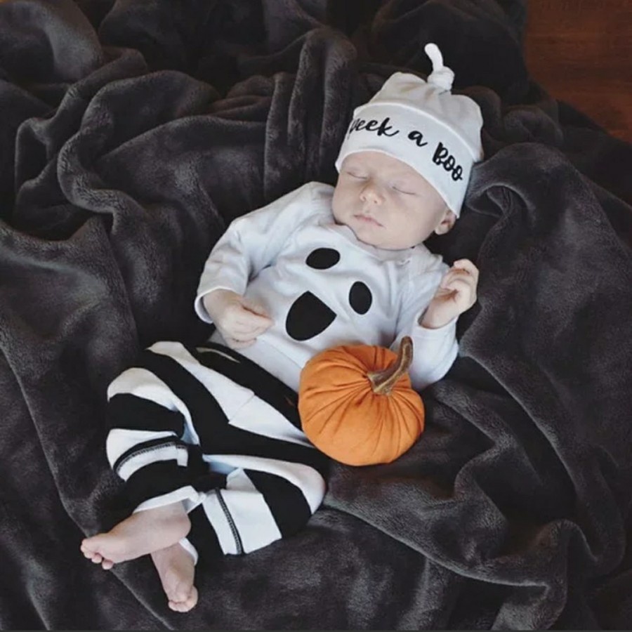 Ghost boo baby romper baby halloween costume kostum bayi - 1772