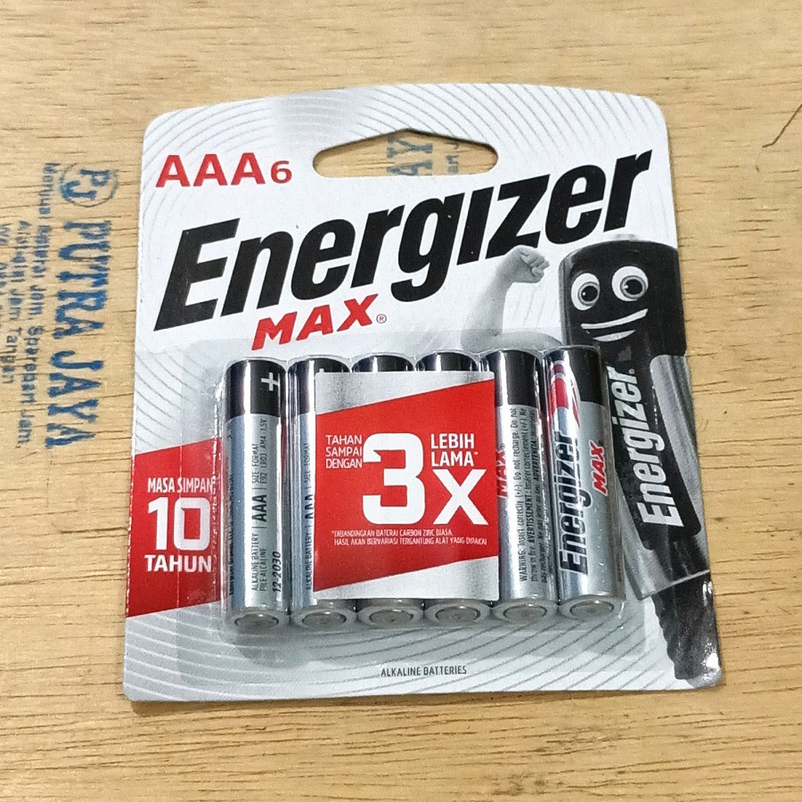 batre energizer max AAA isi 6 original batre remot tv remot mainan original energizer a3 / aaa / energizer max