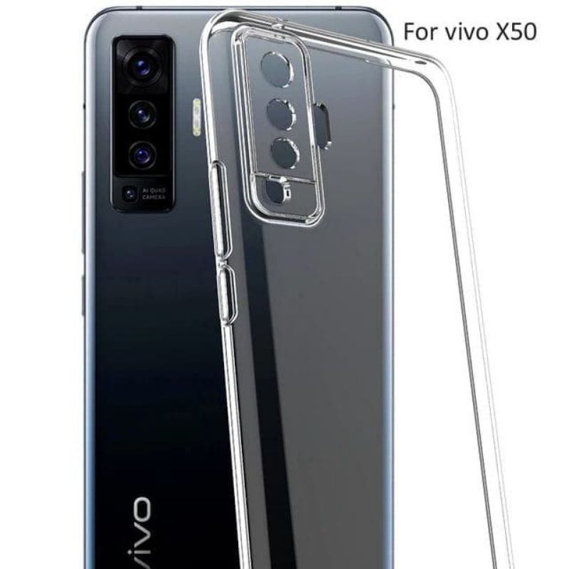 Vivo X50 / X50pro Softcase Bening HD Shockproof Cover Tebal Soft Case Clear Silikon