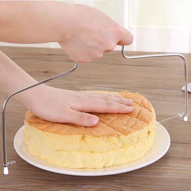 Pemotong Kue Adjustable Wire Cake Cutter Slicer Leveler / Pemotong Kue Slicer Cake bolu