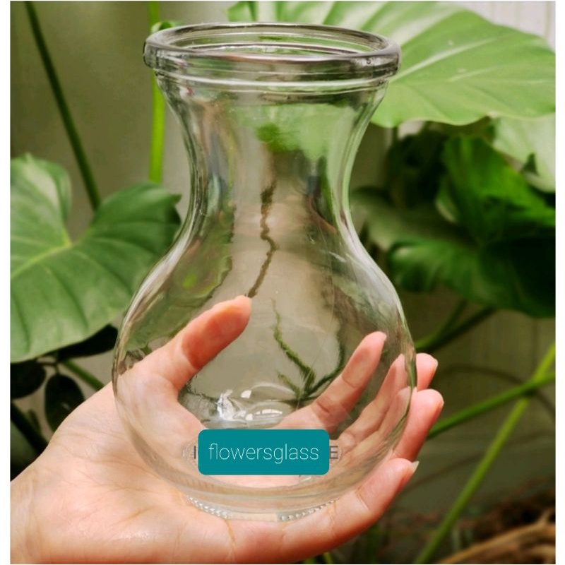 VAS KACA BULAT BUNGA KACA VAS BULAT VAS TINGGI VAs BUNGA VAS ESTETIK GELAS KACA MINUM GELAS BULAT GE