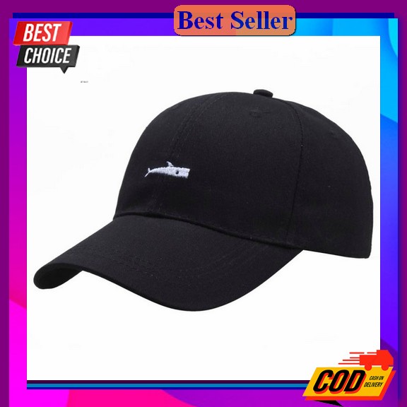 Topi Pria Baseball Lvs Bahan Rafel Topi Levis Dewasa Baseball Cap : Wh Baseball Cap : Whale - Topi