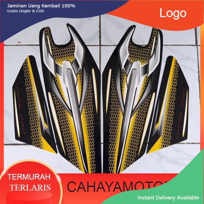 stiker striping motor rx king 2007 kuning Murah Terlaris