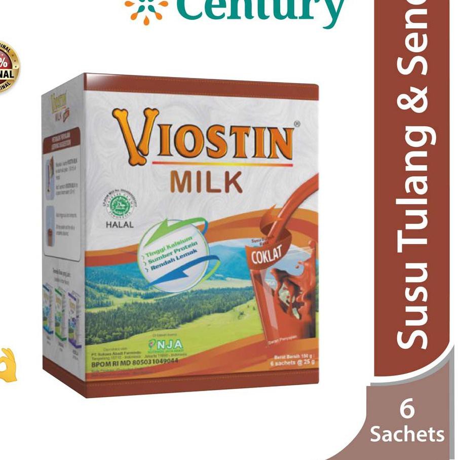 

4.4 Promo >> Viostin Milk Coklat - Susu utk Jaga Ksehatan Tulang & Sendi - 1Box @6sachet