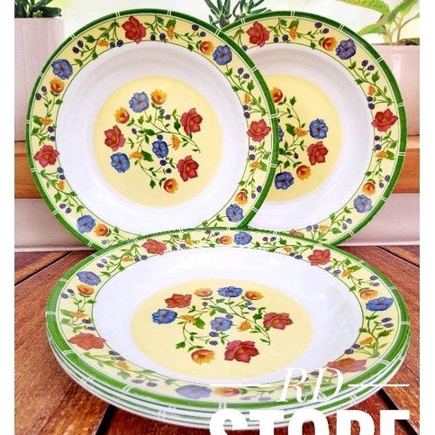 PROMO 6.PCS PIRING MAKAN MOTIF MELAMINE