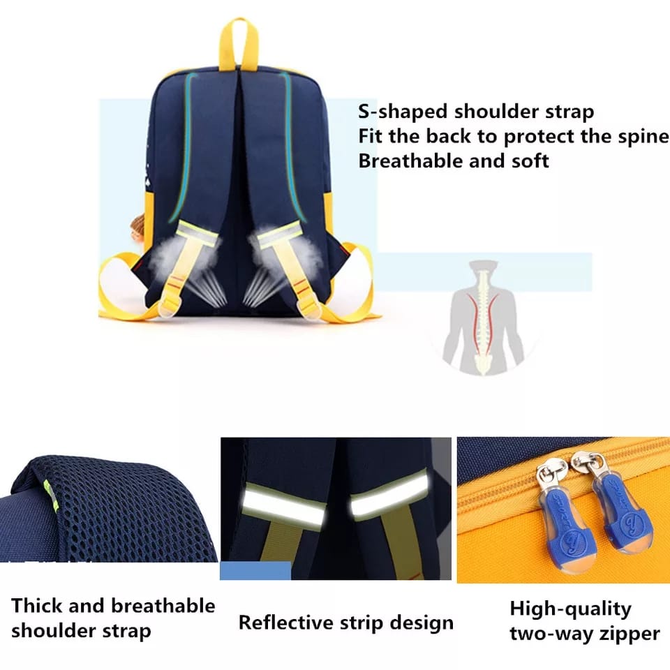 BATOSAI ASTRONOT BAGS - Tas Ransel Anak Sekolah Karakter Fashion Kids Astonot Backpack Cute Murah Batam Tas Kanvas import