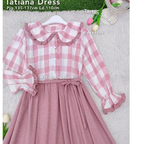 <L-EQE> <♡> Baju Gamis Muslim Dewasa / Tatiana Dress / Baju Wanita Korea / Dress Muslim Dewasa / Gam