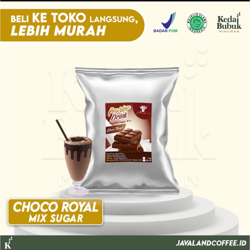 

Bubuk Minuman Mix Sugar Choco Royal 1 kg