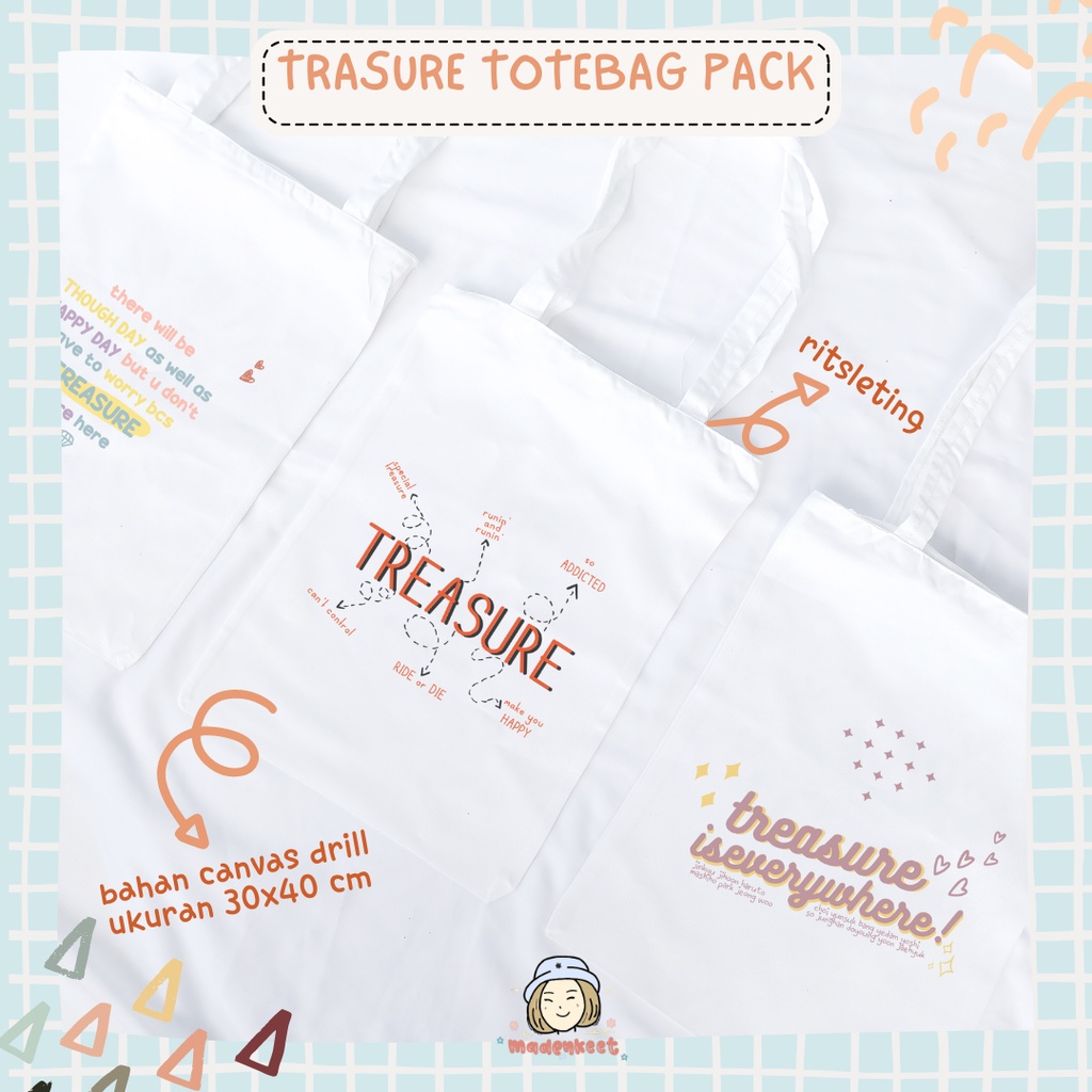 Totebag Treasure Teume Totebag Canvas