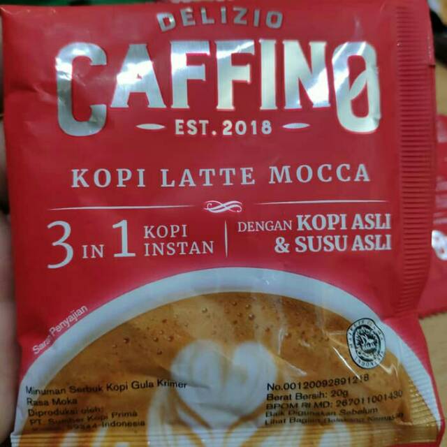 

Delizio Caffino Kopi Latte Mocca 20 gr