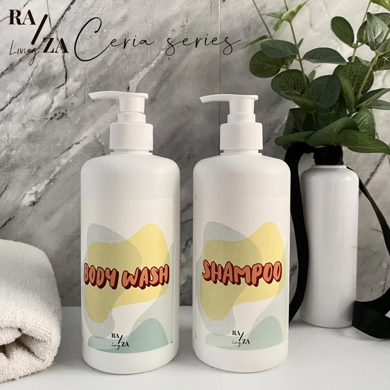 MAI Living Bathroom Organizer / Botol Pump Refil Sampoo Sabun / Ceria series
