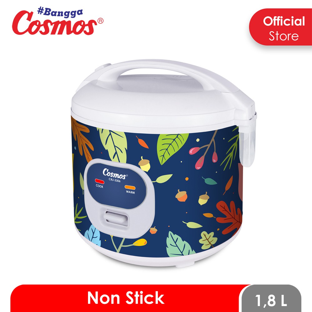 Cosmos Rice Cooker Non Stick CRJ-3306 -1.8 L