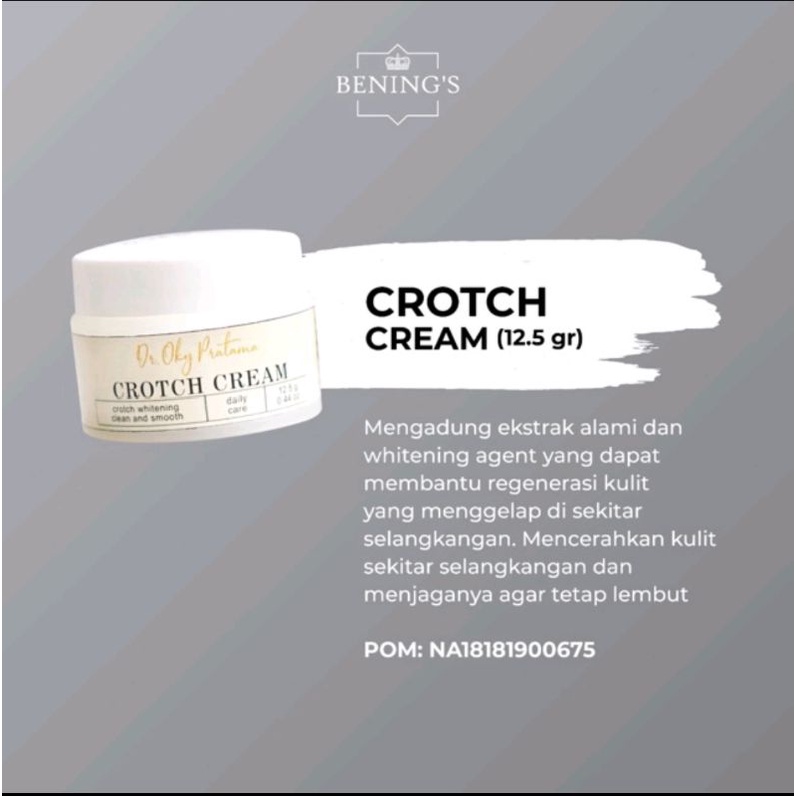 Crotch Cream Bening's / pencerah selangkangan