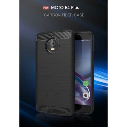 SoftCase Carbon Fiber Motorola E4 Plus E4+
