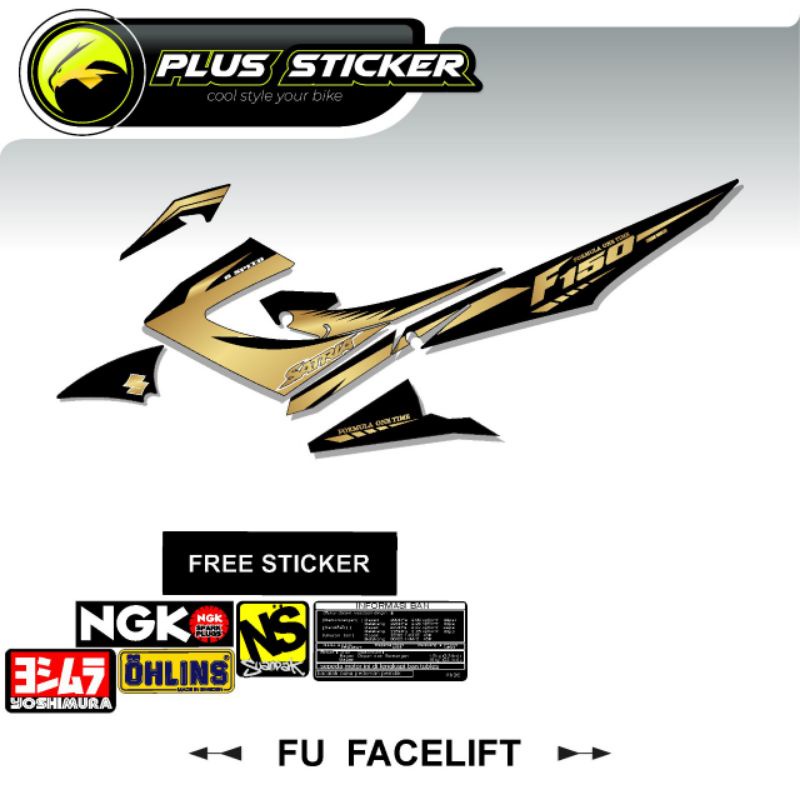 Stripping Variasi satria Fu facelift/stiker variasi satria Fu 2013-2015