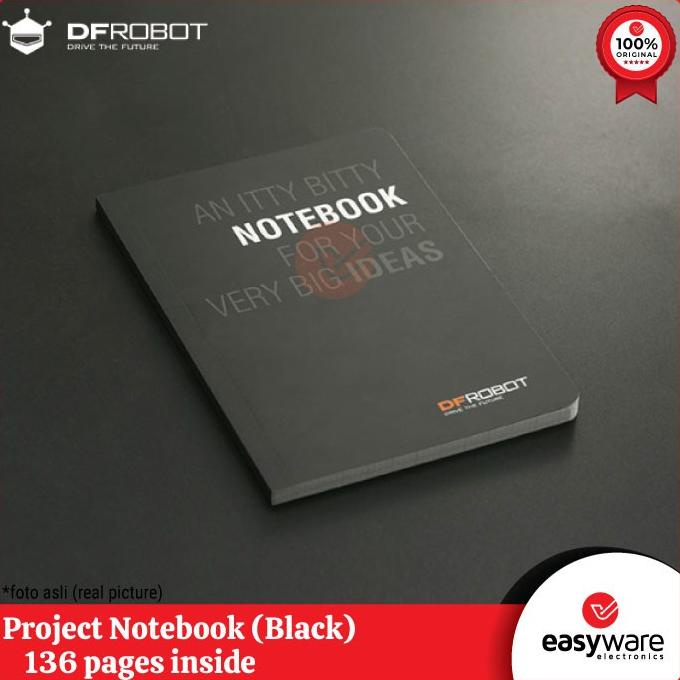 DFRobot Project Notebook (Black) Buku DFRobot easywa53 dijamin