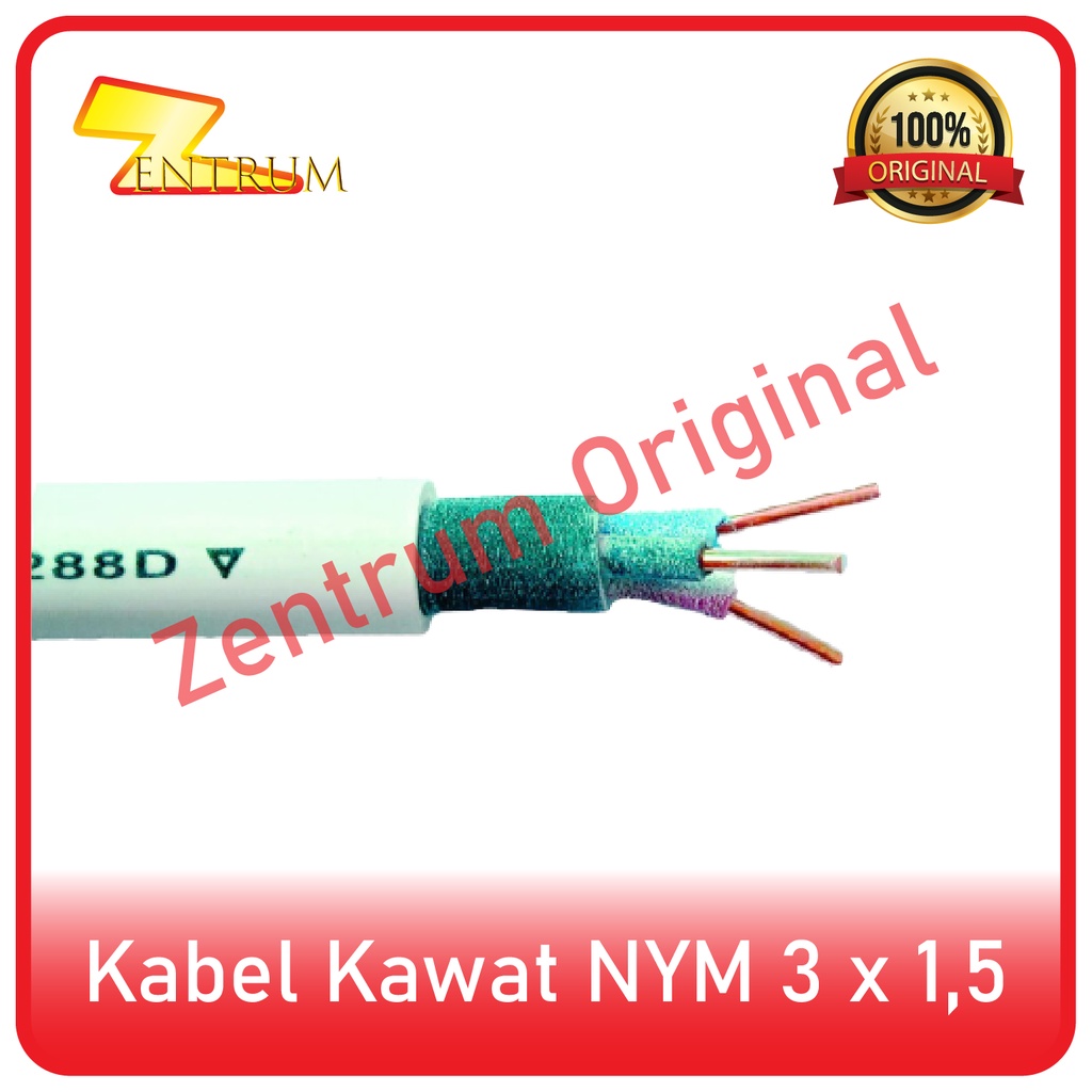 Kabel Listrik Kawat NYM 3 X 1.5 (50 Meter)