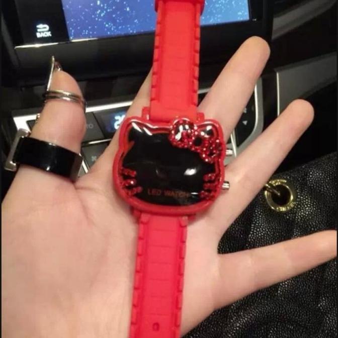 JAM TANGAN ANAK HELLO KITTY LED