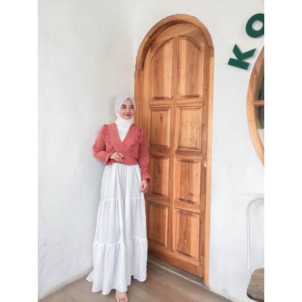 Terbaru Gamis Khadijah (One Set Cardigan) Gamis Remaja Kekinian