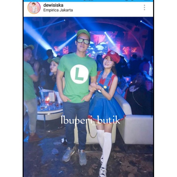 Special Edition Apron Mario Bros &amp; Luigi Dewasa dan Anak