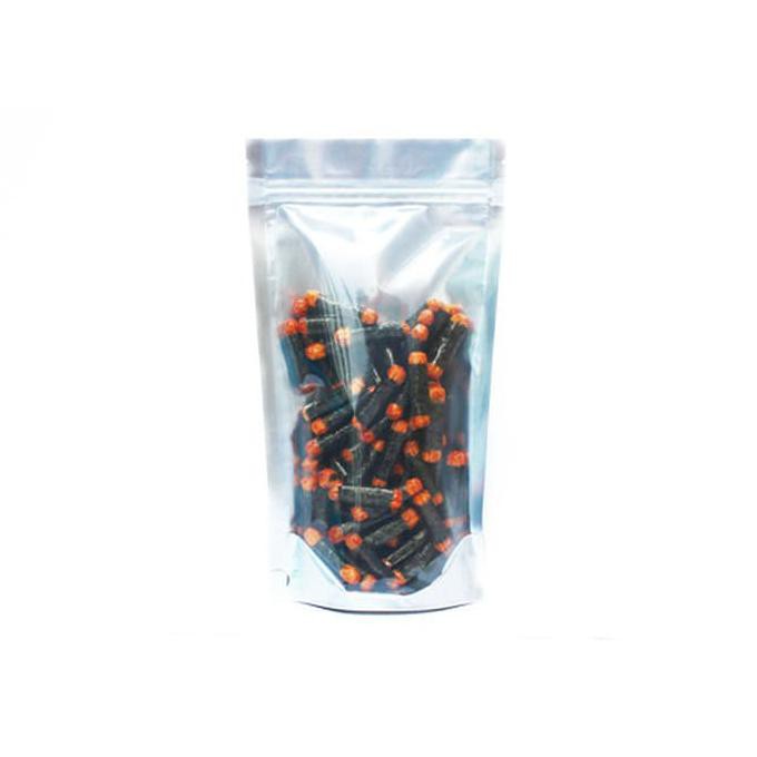 

Bungkus Makanan Kering/Basah 160 x 290 100micrStanding Pouch Alu Zippe