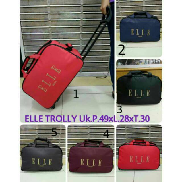 TRAVEL TROLY BAG ELLE 3in1