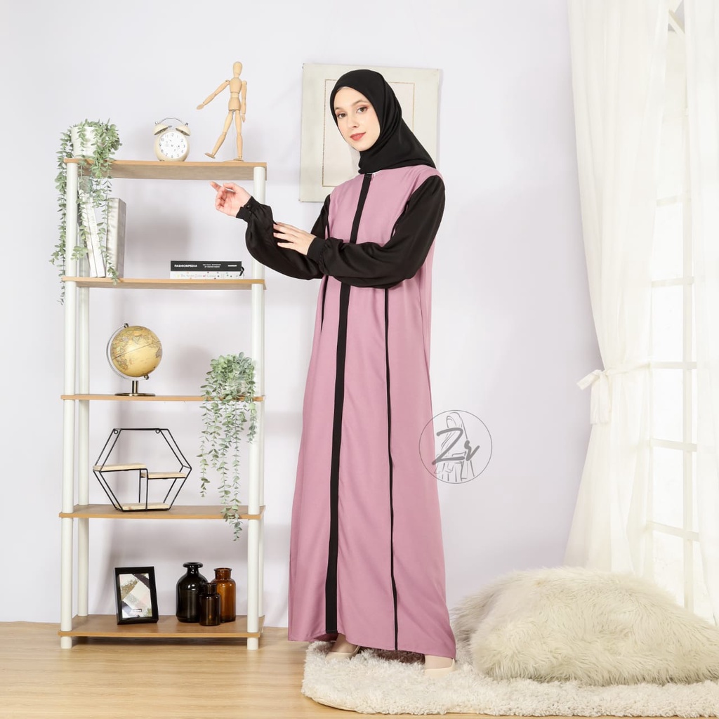 NAIMA RGW DAN DANIA ZR DRESS MUSLIM BAJU WANITA MUSLIMAH OOTD FASHION HIJAB HIJABERS POLOS ITYCREPE KATUN MURAH ECER GROSIR TERBARU