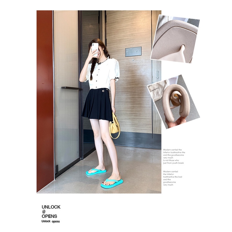 PINKMALL- Sandal Jepit Wanita  SIMPLE KARET NYAMAN IMPORT CLOGS IMPORT ANTI LICIN